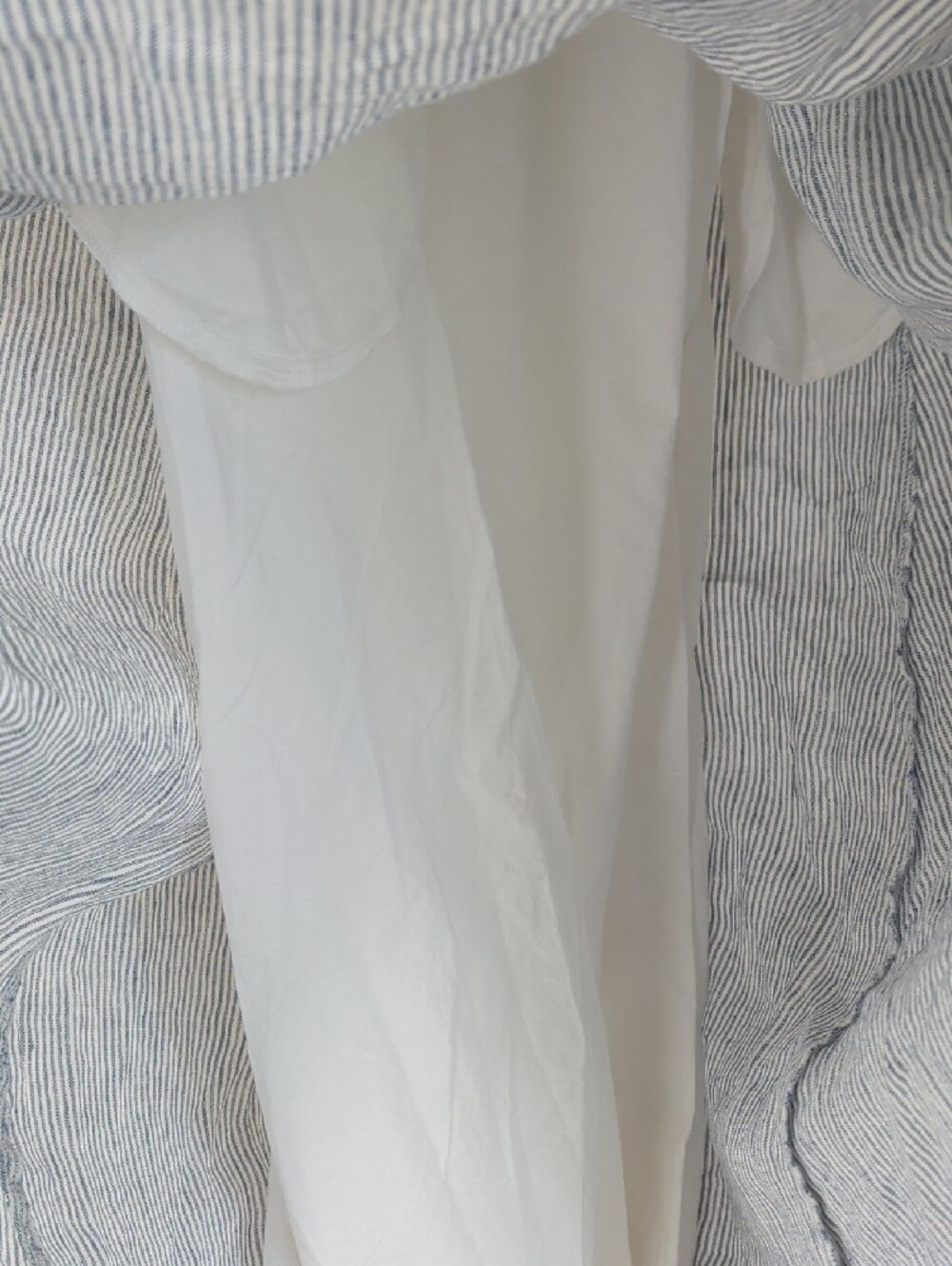 NWT Quince Light Blue and White Striped Midi Dress Size Small - Picture 5 of 8